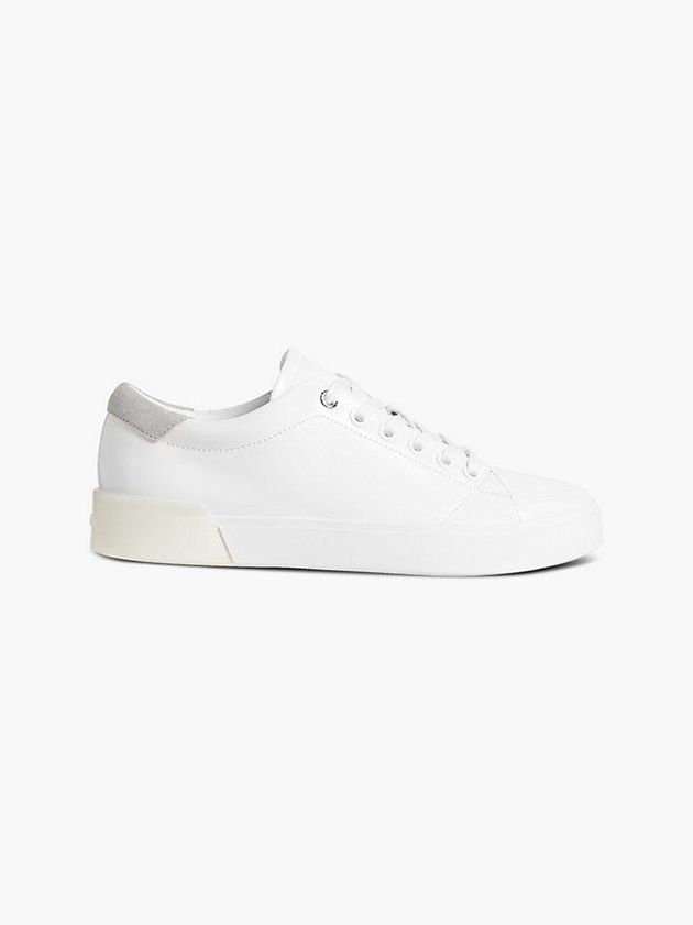 Calvin Klein USA Leather Womens Sneakers White 9481670-LF